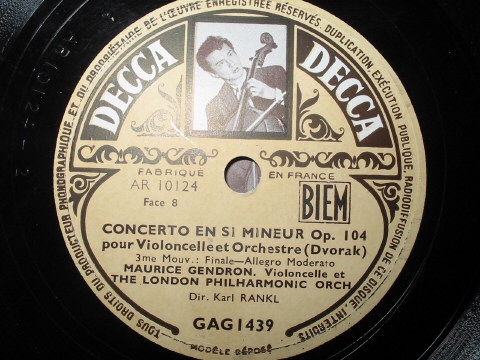 MAURICE GENDRON rare 78 rpm